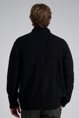 Long Sleeve Zip Sweater, Black view# 2