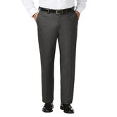 Big &amp; Tall J.M. Haggar Dress Pant - Sharkskin, Dark Heather Grey view# 1