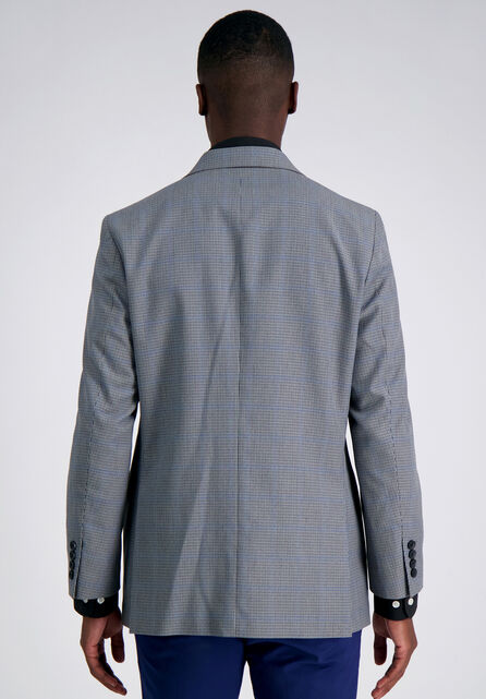 J.M. Haggar Houndstooth Windowpane Sport Coat, Med Grey