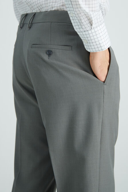 E-CLO&trade; Stria Dress Pant, Heather Grey view# 5