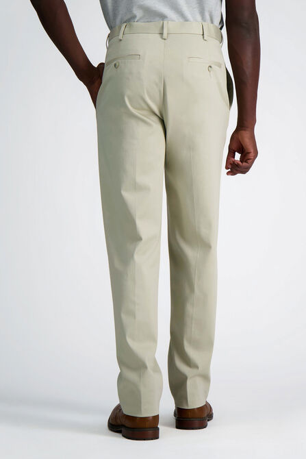 Wrinkle Free Performance Khaki Pant, Sand view# 4