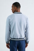 Seersucker Bomber Jacket, Light Blue view# 2