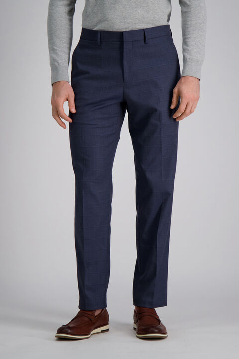 J.M. Haggar Windowpane Suit Pant, Blue Htr view# 1