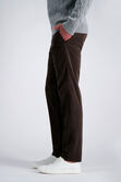 Stretch Corduroy Chino Pant, Heather Brown view# 3