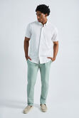 Short Sleeve Seersucker Performance Button-Down Shirt, Pink view# 3