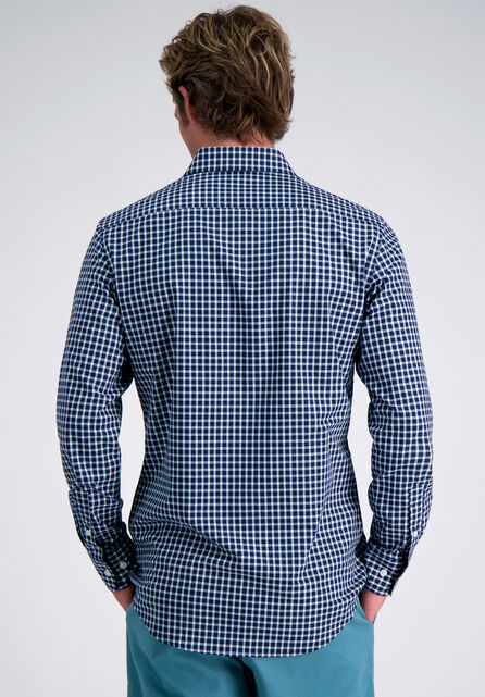 Cotton Dress Shirt - Navy Check, Navy