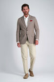 J.M. Haggar Mini Dobby Sport Coat, Mocha view# 3