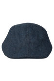 Brushed Herringbone Center Seam Flat Cap, BLUE view# 3