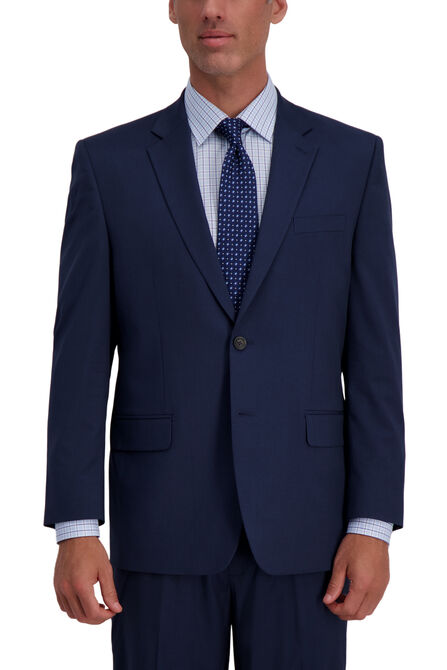 J.M. Haggar Houndstooth Suit Jacket, Navy view# 3