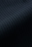 Big &amp; Tall Johnny Collar Ribbed Sweater, Black view# 5