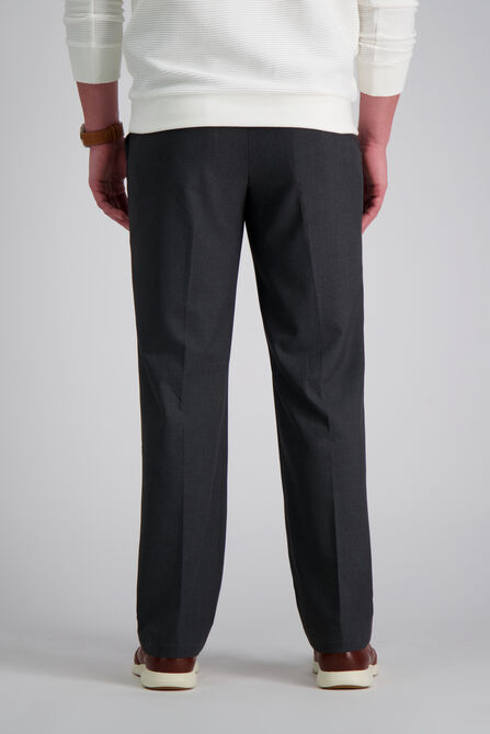 J.M. Haggar 4-Way Stretch Dress Pant, Charcoal Htr view# 4