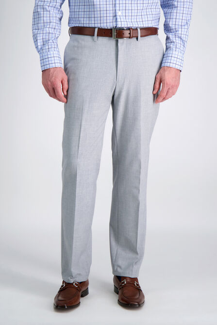 J.M. Haggar 4-Way Stretch Dress Pant, Light Grey view# 2