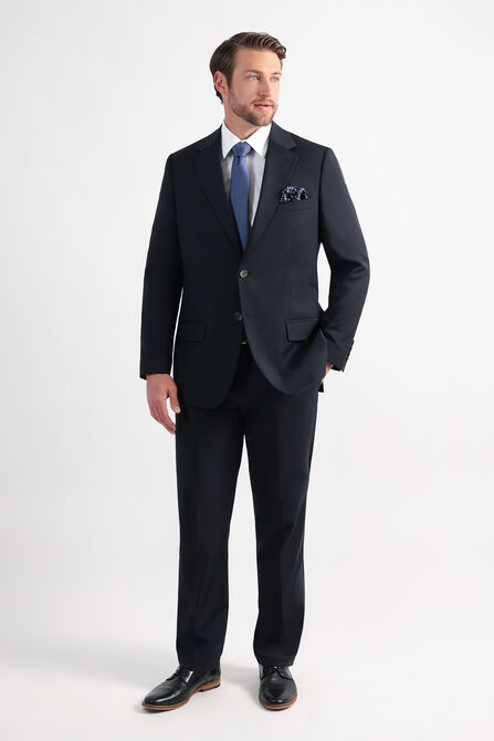J.M. Haggar Wool Windowpane Suit Jacket, Navy view# 1