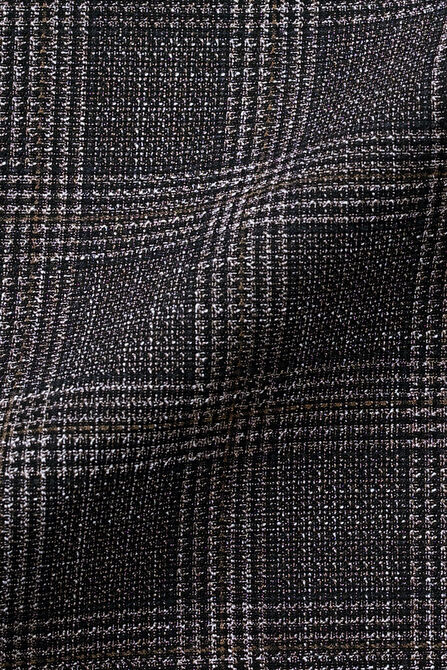 J.M. Haggar Slub Glen Plaid Sport Coat, Brown Heather view# 6