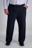 Big &amp; Tall J.M. Haggar Dress Pant - Sharkskin, Dark Navy view# 2