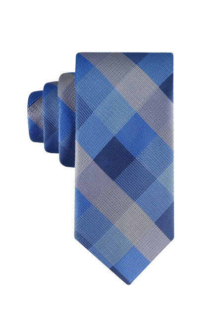 Tillie Buffalo Check Tie, Bright Blue