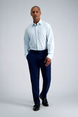 Smart Wash&reg; Dress Shirt - Blue Graph Check, Sky view# 3