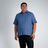 Big &amp; Tall Microfiber Plaid Shirt, Loondon Blue view# 1