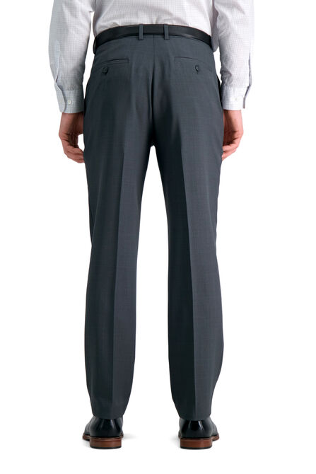 Travel Performance Stria Suit Pant, Dark Heather Grey view# 3