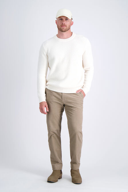 Long Sleeve Crewneck Sweater, Winter White view# 3