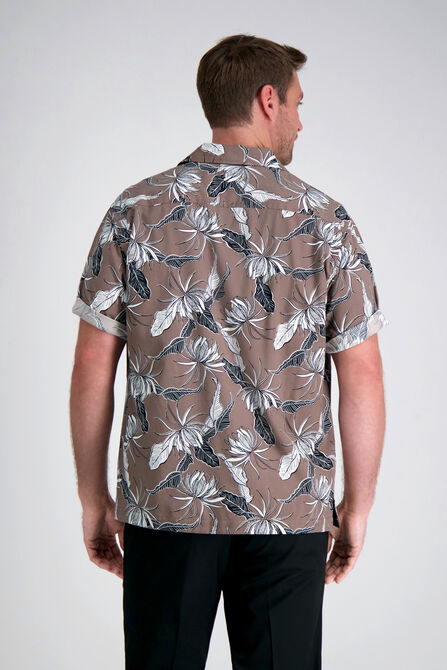Short Sleeve Camp Shirt, Brown view# 2