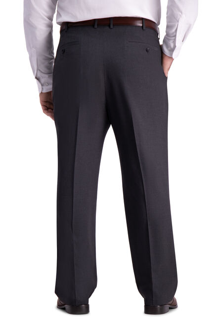 Big &amp; Tall J.M. Haggar 4-Way Stretch Dress Pant, Charcoal Htr view# 3