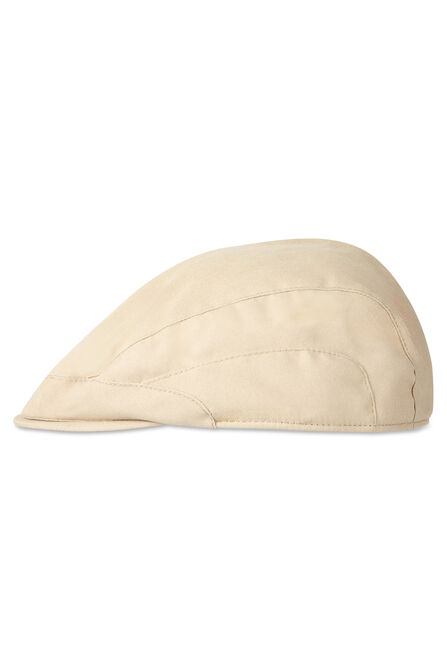Side Seamed Flat Cap,  Khaki view# 4