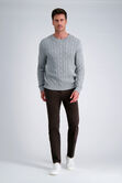 Stretch Corduroy Chino Pant, Heather Brown view# 1