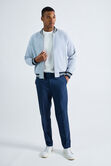 Seersucker Bomber Jacket, Light Blue view# 3