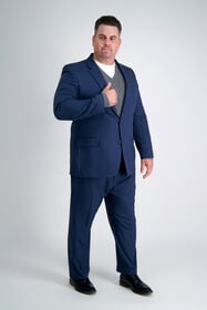 Big & Tall Travel Performance Suit Jacket, BLUE, hi-res