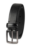 32mm Saffiano Dress Belt, Black view# 3