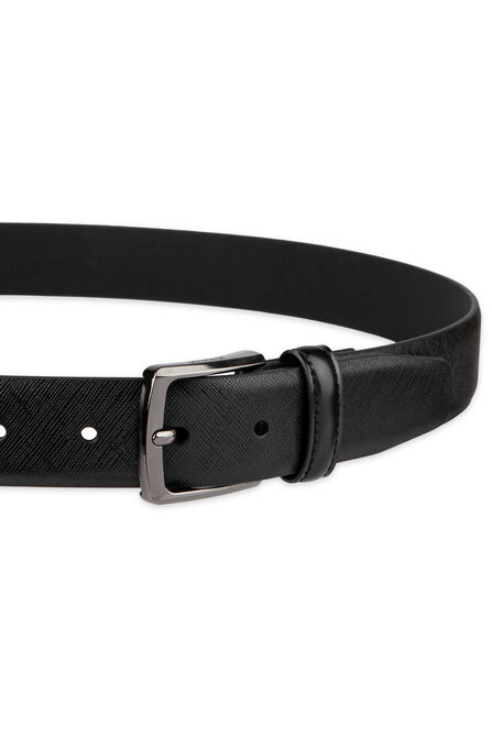 32mm Saffiano Dress Belt, Black view# 2