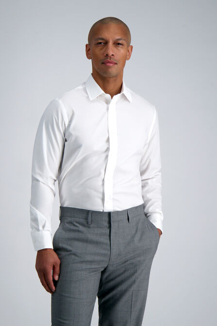 Premium Comfort Dress Shirt - White, White view# 1