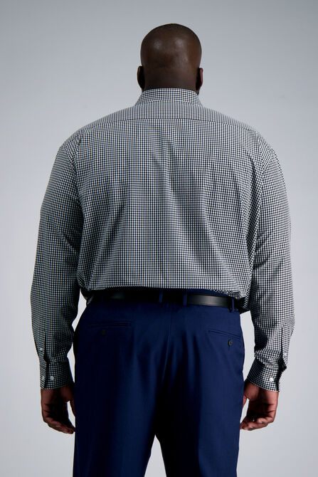 Smart Wash&reg; Tall Dress Shirt - Black Check, Black view# 2