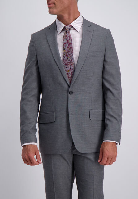 J.M. Haggar Suit Coat - Subtle Grid, Graphite