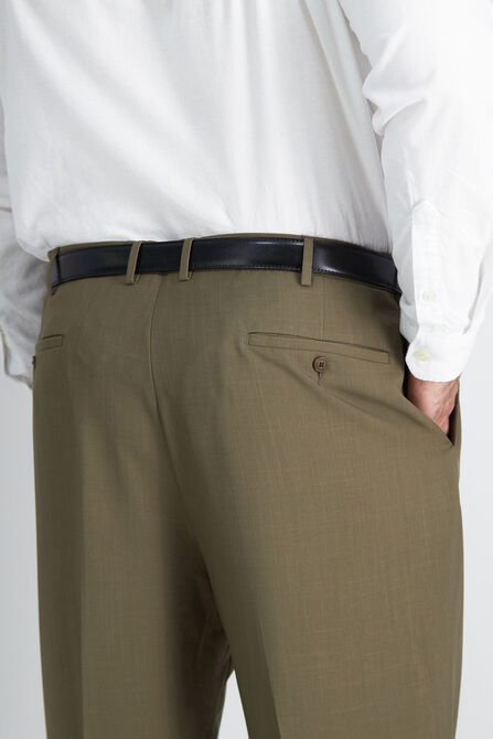 Big &amp; Tall E-CLO&trade; Stria Dress Pant, Khaki view# 6