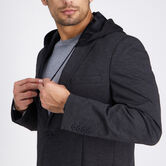 Haggar&reg; Smart Wash&reg; Hoodie Sport Coat , Charcoal Htr view# 4