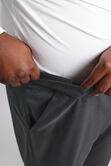 Big &amp; Tall Premium Comfort Tonal Plaid Dress Pant, Black / Charcoal view# 6