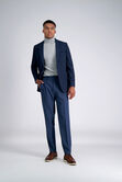 J.M. Haggar 4 Way Stretch Dress Pant,  Blue Heather view# 1