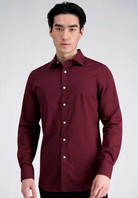 Premium Comfort Dress Shirt -  Dark Red, Dark Red