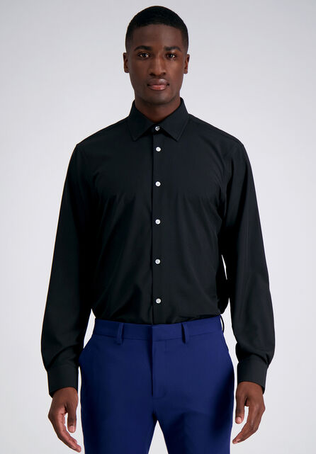 Performance Stretch Dress Shirt - Black, Black