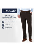 J.M. Haggar Premium Stretch Suit Pant, Chocolate view# 4