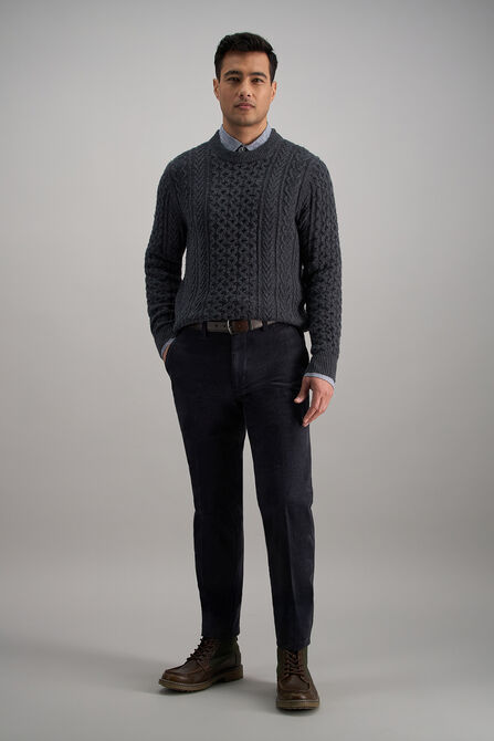 Stretch Corduroy Chino Pant, Heather Blue view# 3