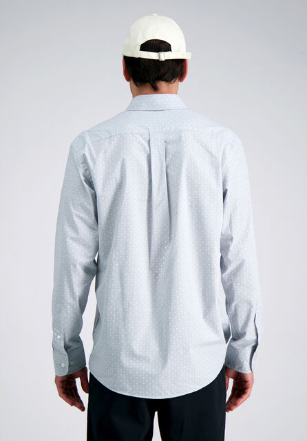 Long Sleeve Poplin Shirt, Light Grey