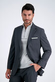 J.M. Haggar Windowpane Suit Jacket, Black / Charcoal view# 3