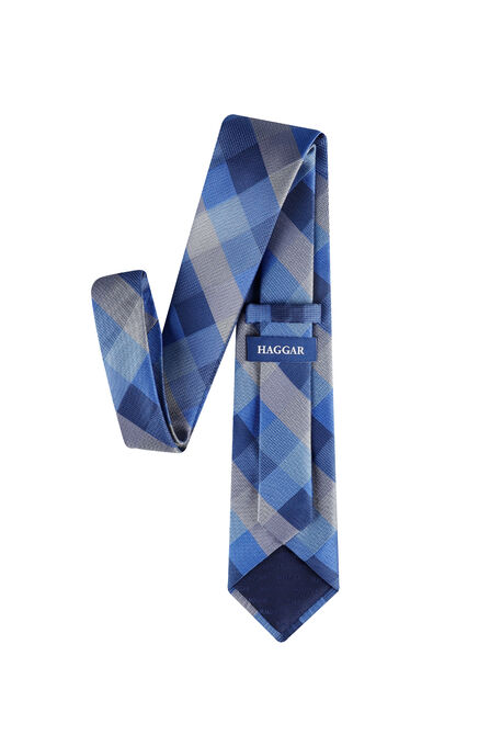 Tillie Buffalo Check Tie, Bright Blue view# 3