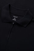 Big &amp; Tall Premium Comfort Quarter Zip Jacquard Polo, Light Pastel Grey view# 4