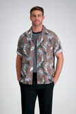 Short Sleeve Camp Shirt, Brown view# 1