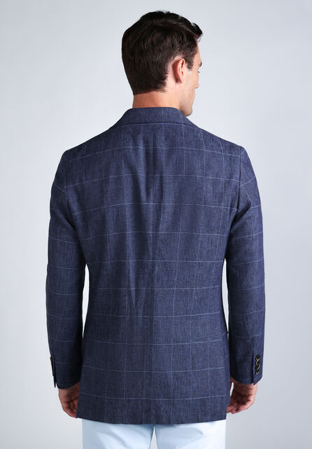 J.M. Haggar Premium Windowpane Blazer, Chambray