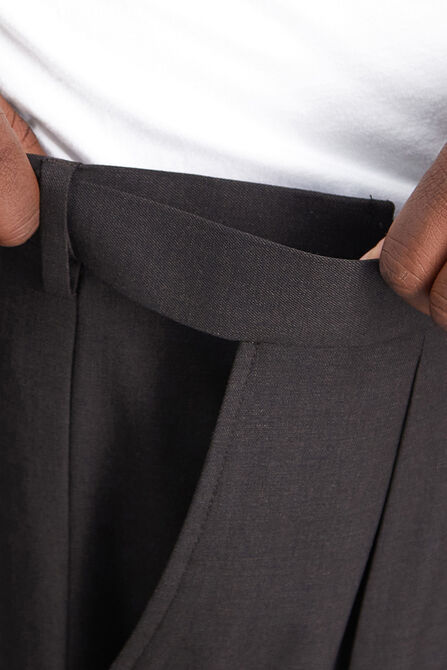 Big &amp; Tall J.M. Haggar Premium Stretch Suit Pant - Pleated Front, Chocolate view# 2
